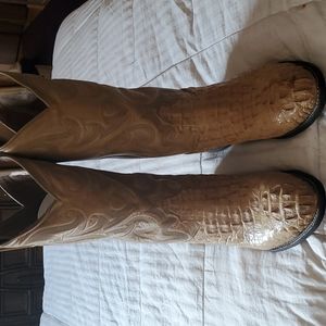 Men Alligater Cowboy boots, All Leather